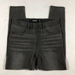 Betabrand Womens PS Small Petite Gray Skinny Leg Yoga Denim Jegging Jean Stretch